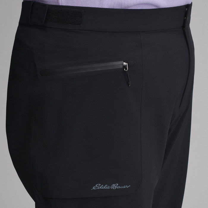 Women's Cloud Cap Stretch Waterproof Rain Pants-Black-3