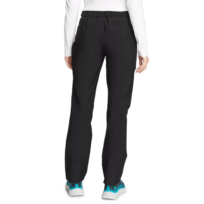 Women's Cloud Cap Stretch Waterproof Rain Pants-Black-Regular-2