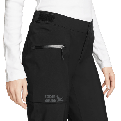 Women's Cloud Cap Stretch Waterproof Rain Pants-Black-Regular-3