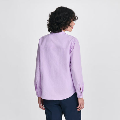 Women's Long-Sleeve Rainier Ripstop Shirt-Lavender-Regular-F1