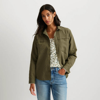 Women's Long-Sleeve Rainier Ripstop Shirt-Alder-Regular-4