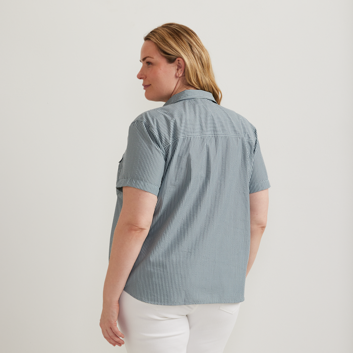 Women's Mountain 3.0 Short-Sleeve Shirt - Print-Brook-Plus-F1