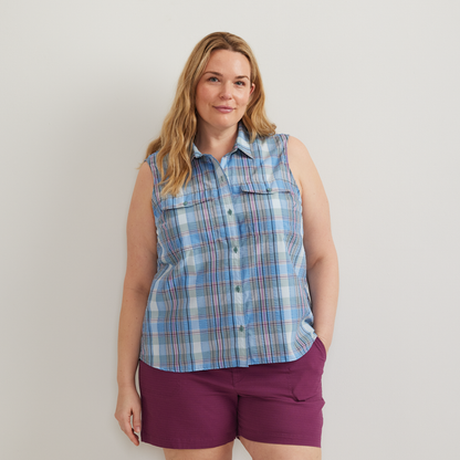 Women's Sleeveless Mountain Shirt 3.0 - Print-Patina-Plus-C1