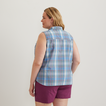 Women's Sleeveless Mountain Shirt 3.0 - Print-Patina-Plus-F1