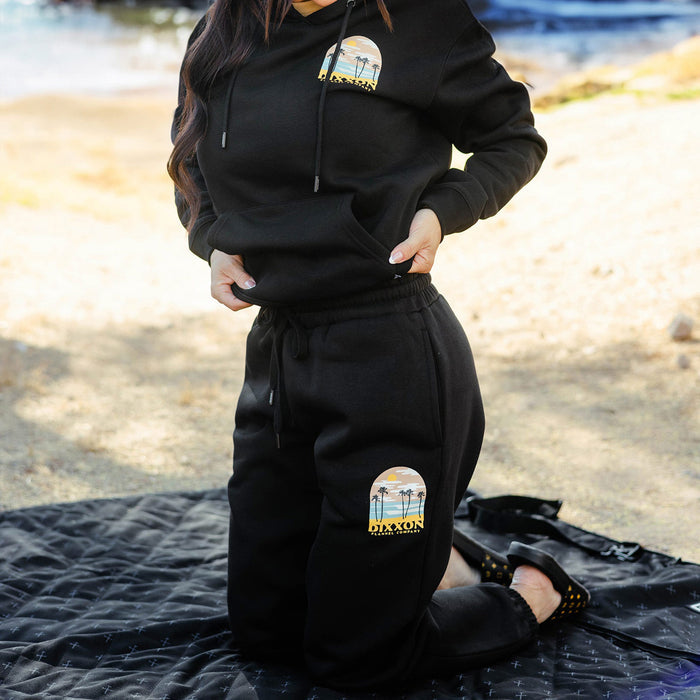 Women's Ocean Front Sweatpants - Black - Dixxon Flannel Co.
