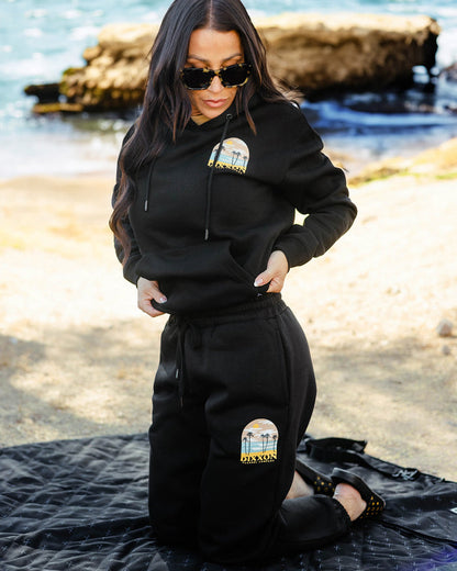 Women's Ocean Front Sweatpants - Black - Dixxon Flannel Co.