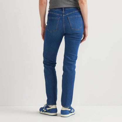 Women's Venture Stretch Fleece-Lined Slim Straight Leg Jeans-Lake-Regular-2