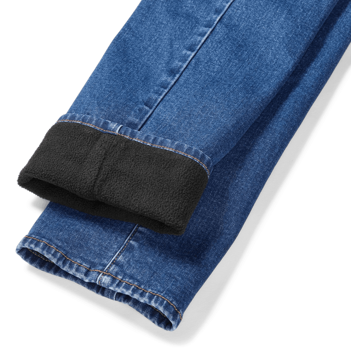 Women's Venture Stretch Fleece-Lined Slim Straight Leg Jeans-Lake-Regular-6