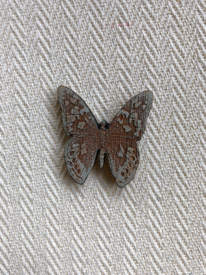 Butterfly Bluewashed