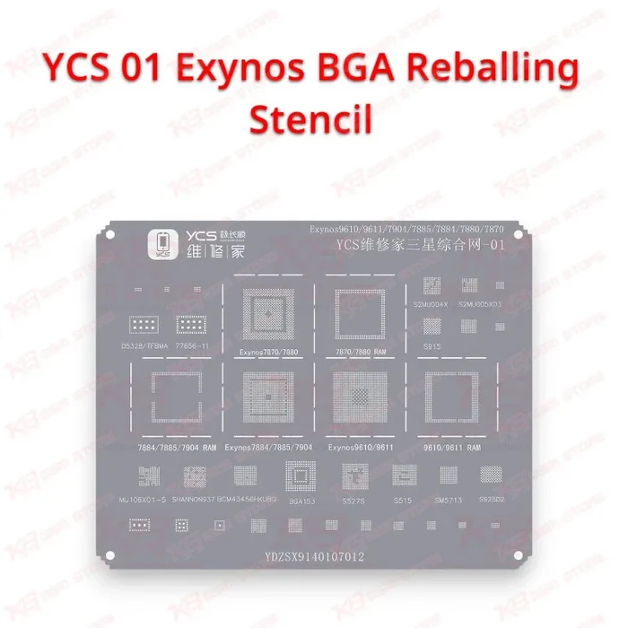 YCS 01 Exynos BGA Reballing Stencil