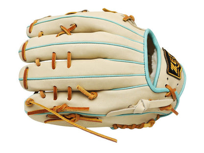 ZETT Pro Model Elite 12 inch Infielder Glove - Beige/Skyblue